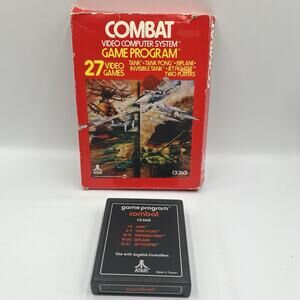 Combat (Atari 2600, 1977) Game And Box Only